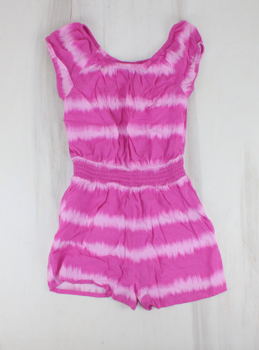 GEORGE PINK DYE ROMPER 8Y PRE-LOVED