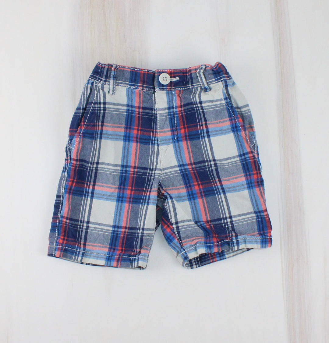 CHILDRENS PLACE PLAID SHORTS 3Y PRE-LOVED