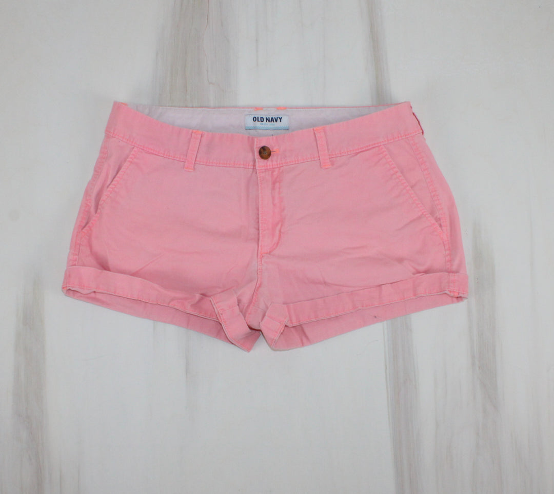 OLD NAVY NEON FADED PINK SHORTS LADIES SIZE 8 PRE-LOVED