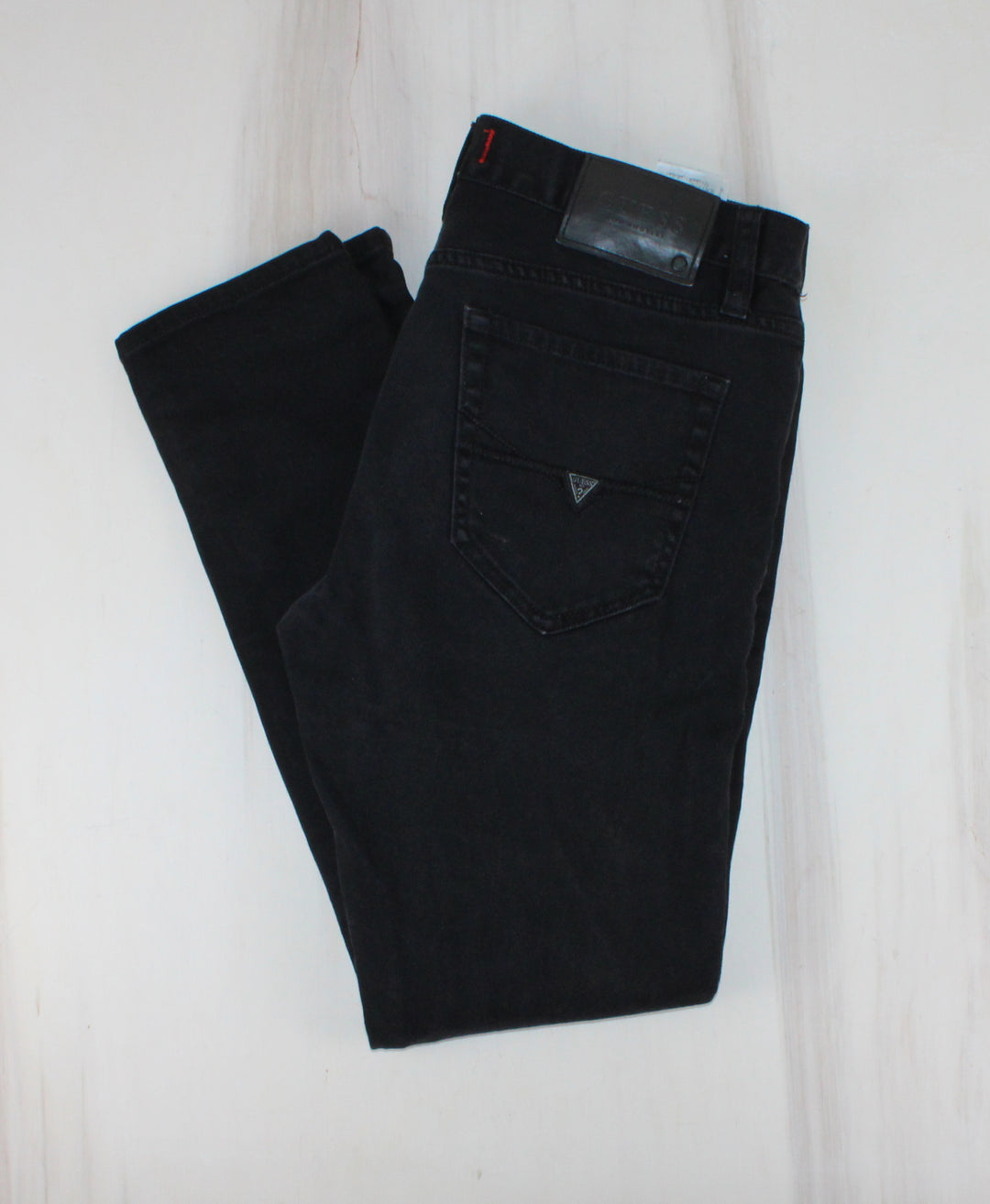 GUESS MODERN SKINNY MENS BLACK JEANS SIZE 30X32 PRE-LOVED