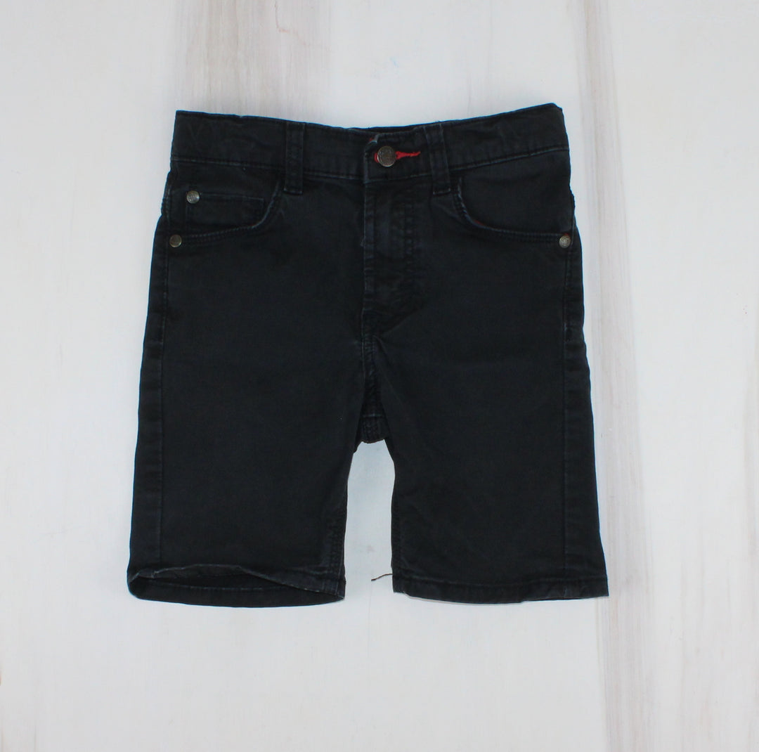 WRANGLER BLACK JEAN SHORTS 6Y EUC