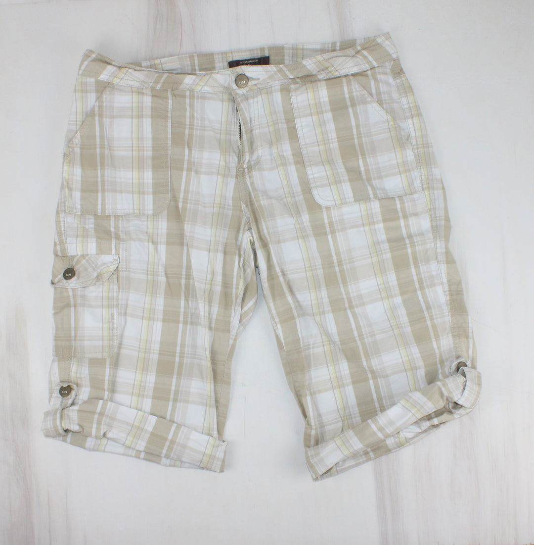 DENVER HAYES PLAID SHORTS LADIES SIZE 10 PRE-LOVED