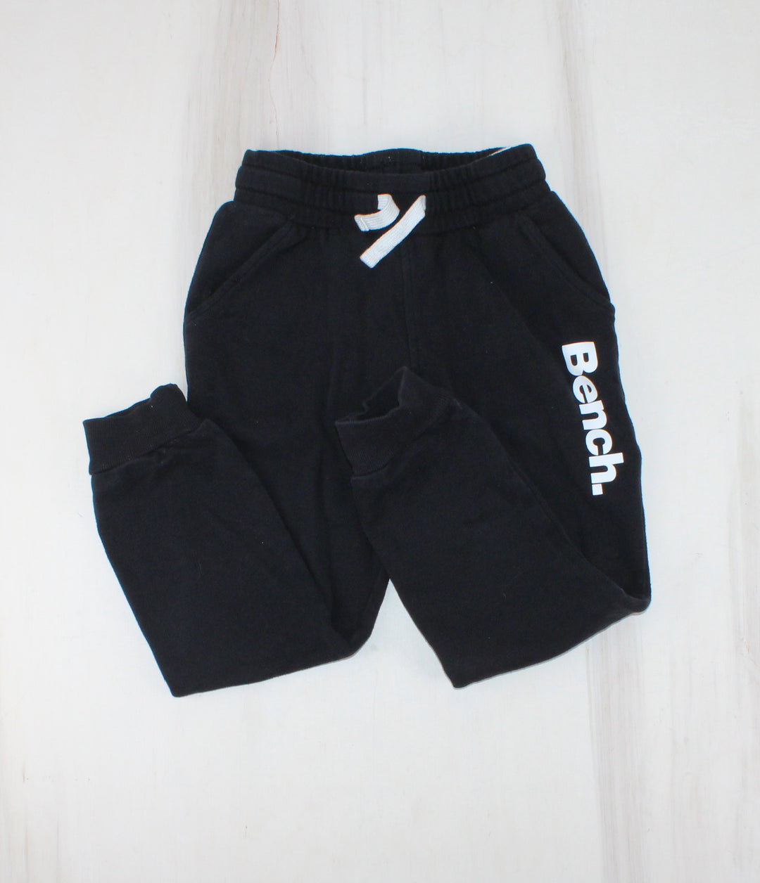 BENCH BLACK SWEATPANTS 6Y PRE-LOVED