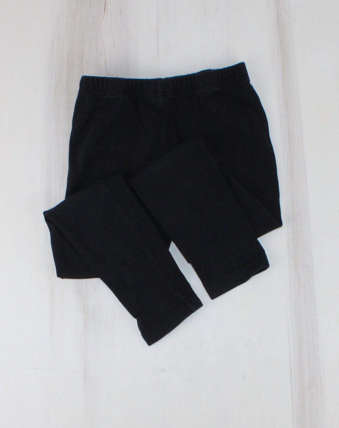 GEORGE CABLEKNIT BLACK LEGGINGS 6Y PRE-LOVED