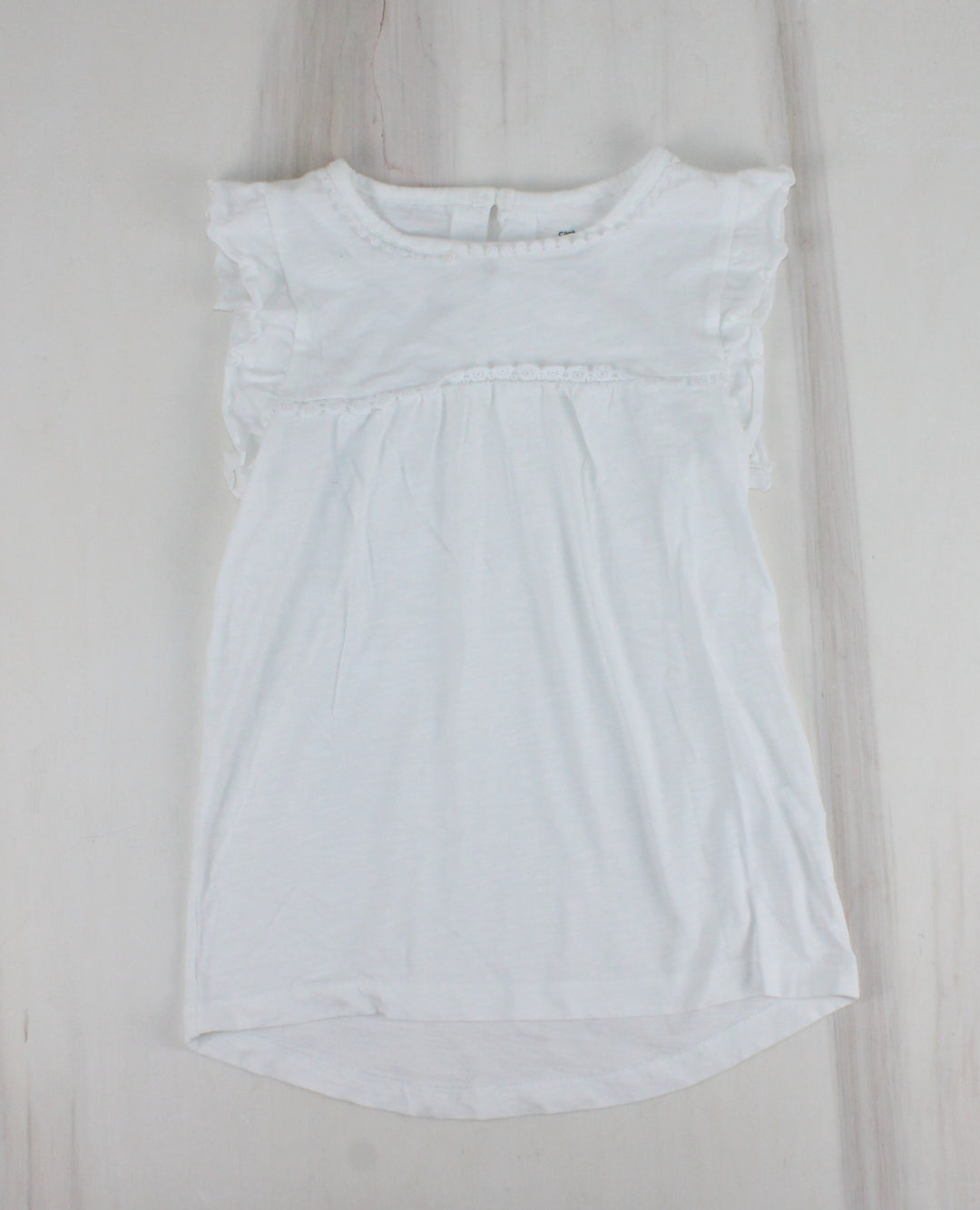 CARTERS WHITE TOP 8Y PRE-LOVED