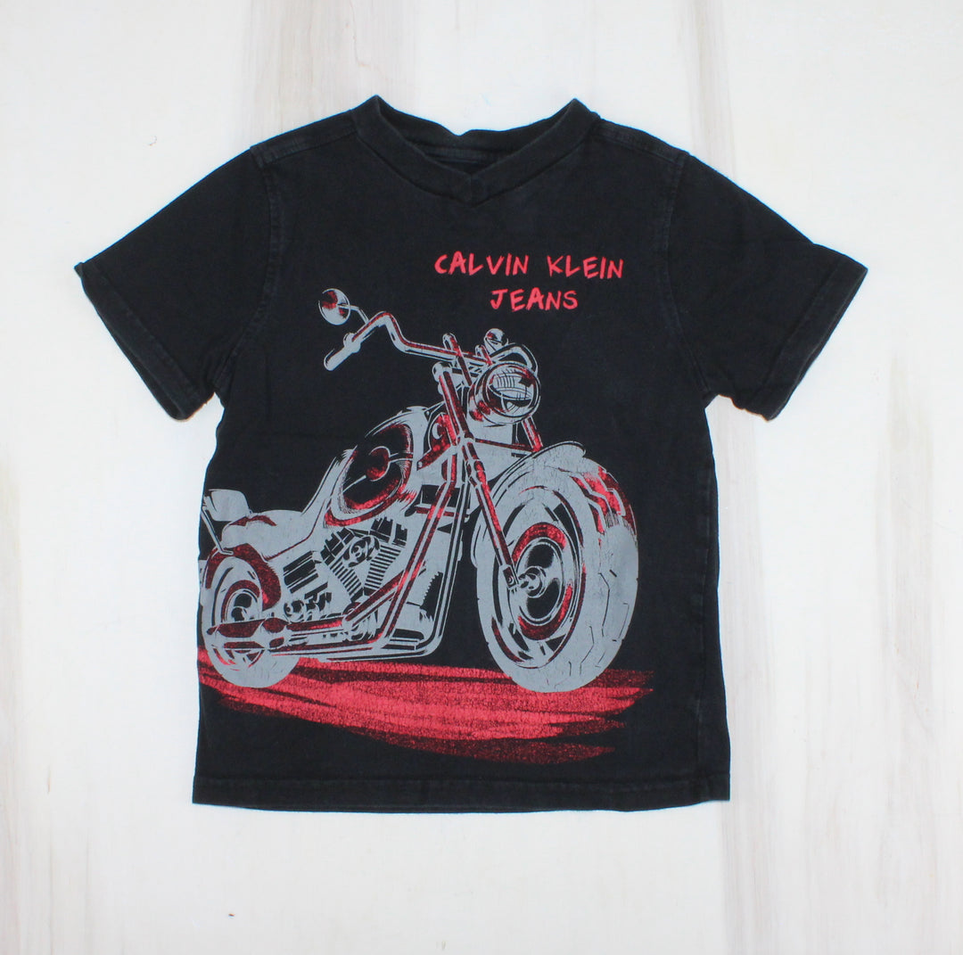 CAVIN KLEIN TSHIRT MOTORCYCLE 5Y PRE-LOVED