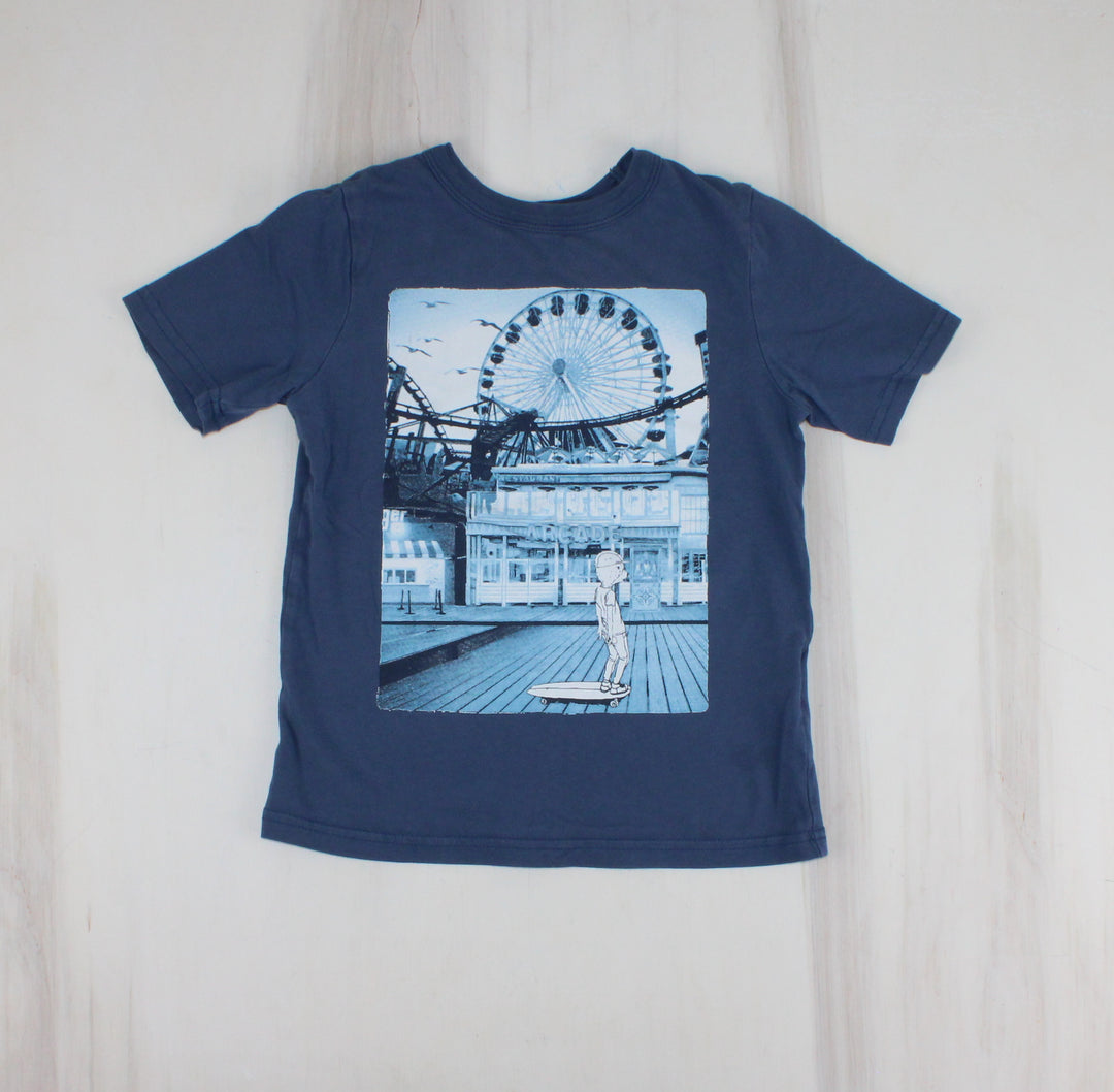 JOE FRESH BLUE TSHIRT 5Y PRE-LOVED