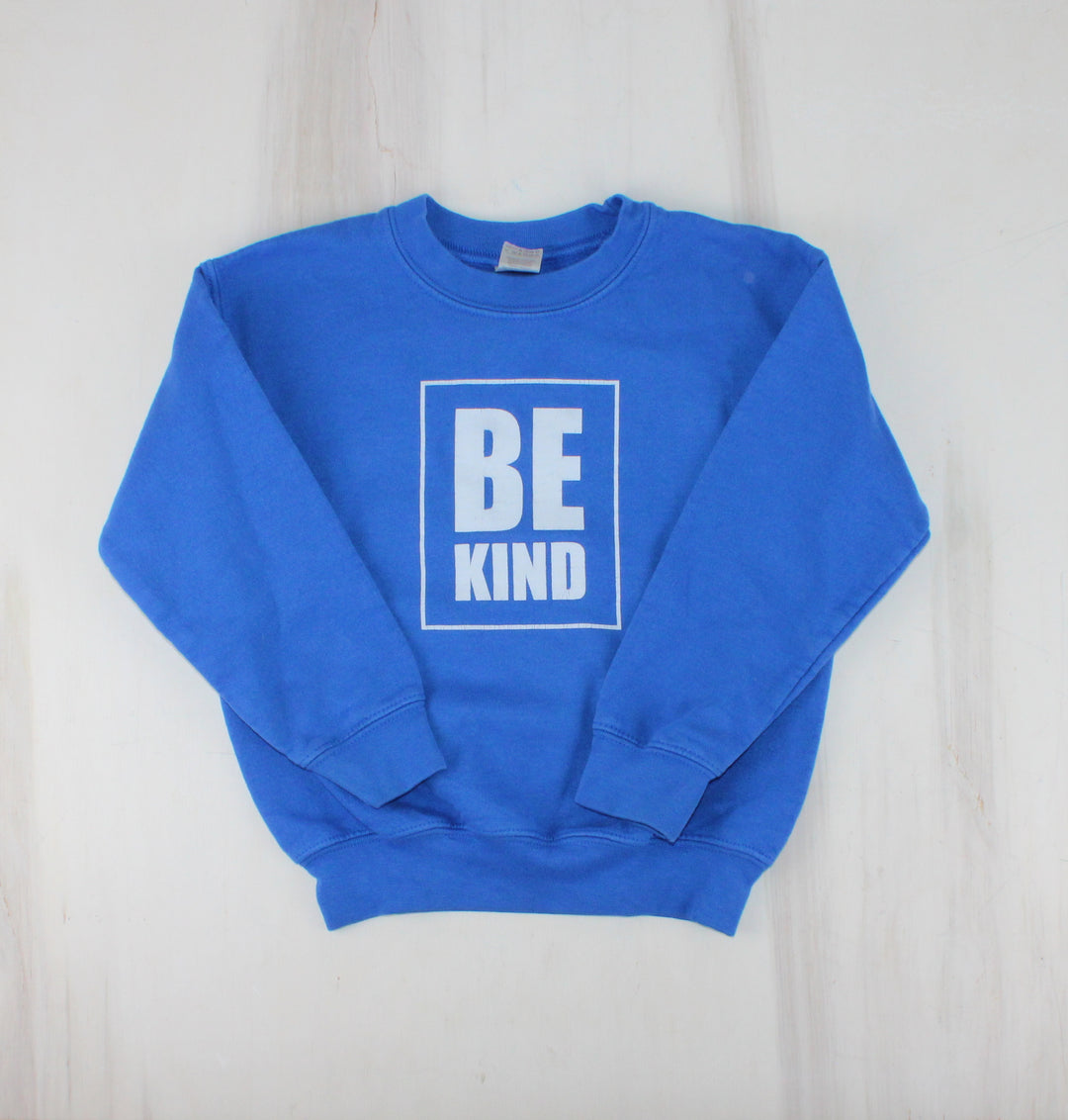 BE KIND CREWNECK BLUE KIDS XS VGUC