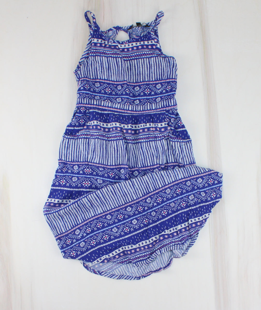 GEORGE BLUE PATTERNED SUNDRESS 5Y PRE-LOVED