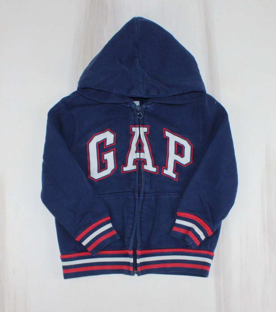 GAP ZIP NAVY SWEATER KIDS XS PRE-LOVED