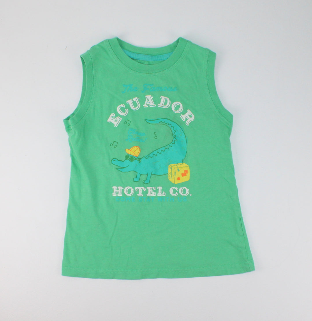 JOE FRESH GATOR GREEN TANK 5Y PRE-LOVED