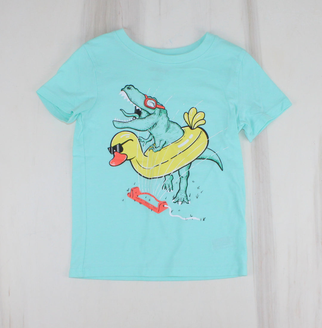 CAT & JACK BLUE DUCK TSHIRT 4Y PRE-LOVED