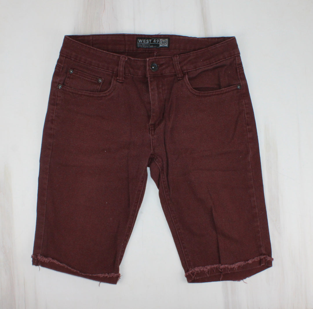 WEST 49 DENIM PLUM SHORTS MENS SIZE 30 PRE-LOVED