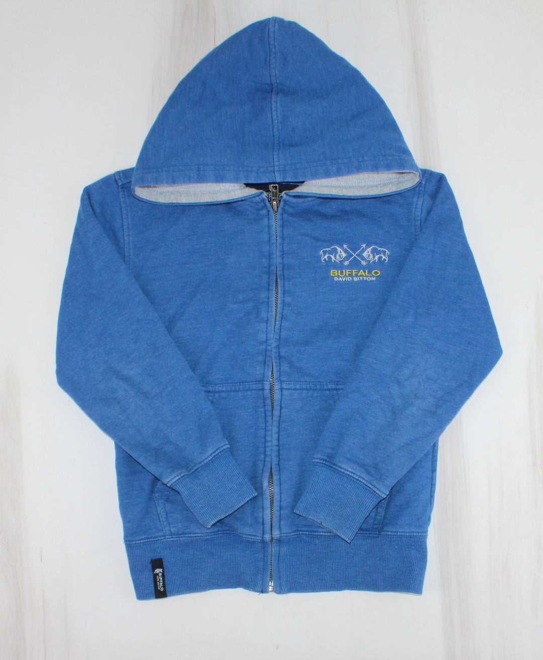 BUFFALO BLUE SWEATER ZIP 5/6Y PRE-LOVED