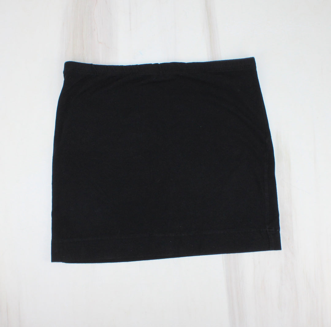 SEDUCTIONS BLACK COTTON STRETCH SKIRT APPROX LADIES MEDIUM PRE-LOVED