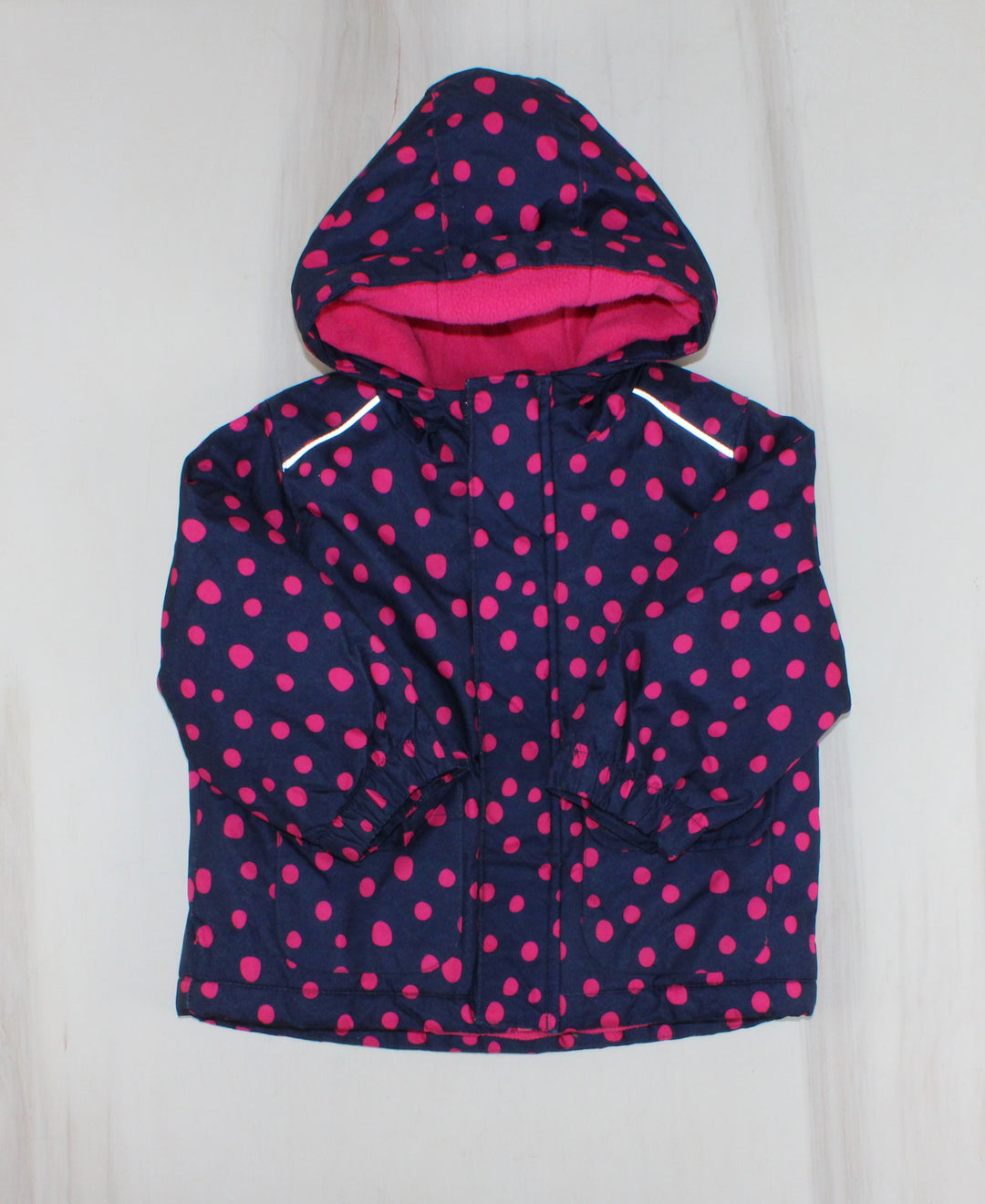 GEORGE NAVY/PINK WINTER COAT 18-24M PRE-LOVED