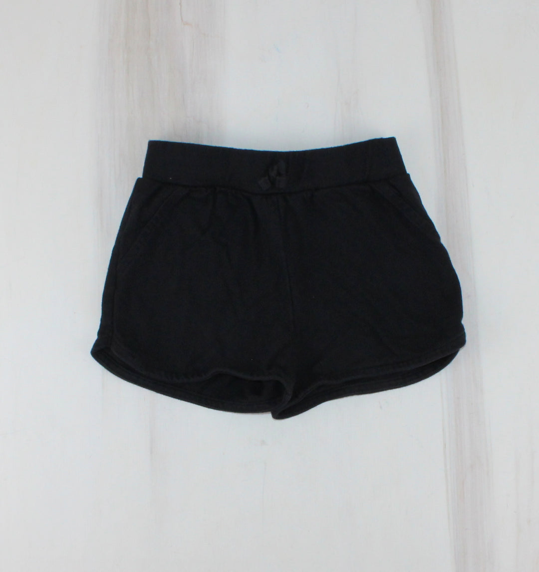 GEORGE BLACK COTTON SHORTS 4Y PRE-LOVED