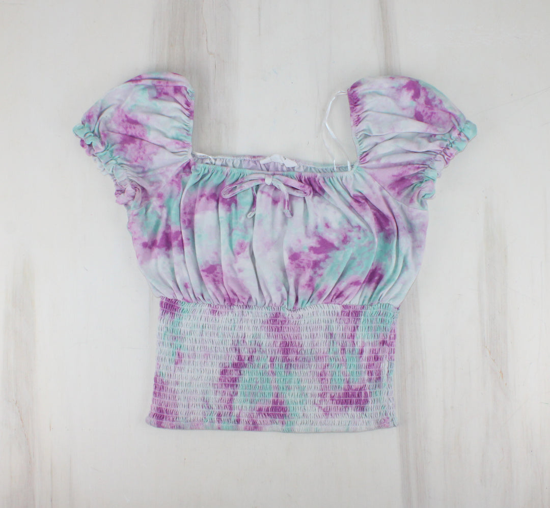 URBAN KIDS TIE DIE CROPPED TOP 14/16Y PRE-LOVED