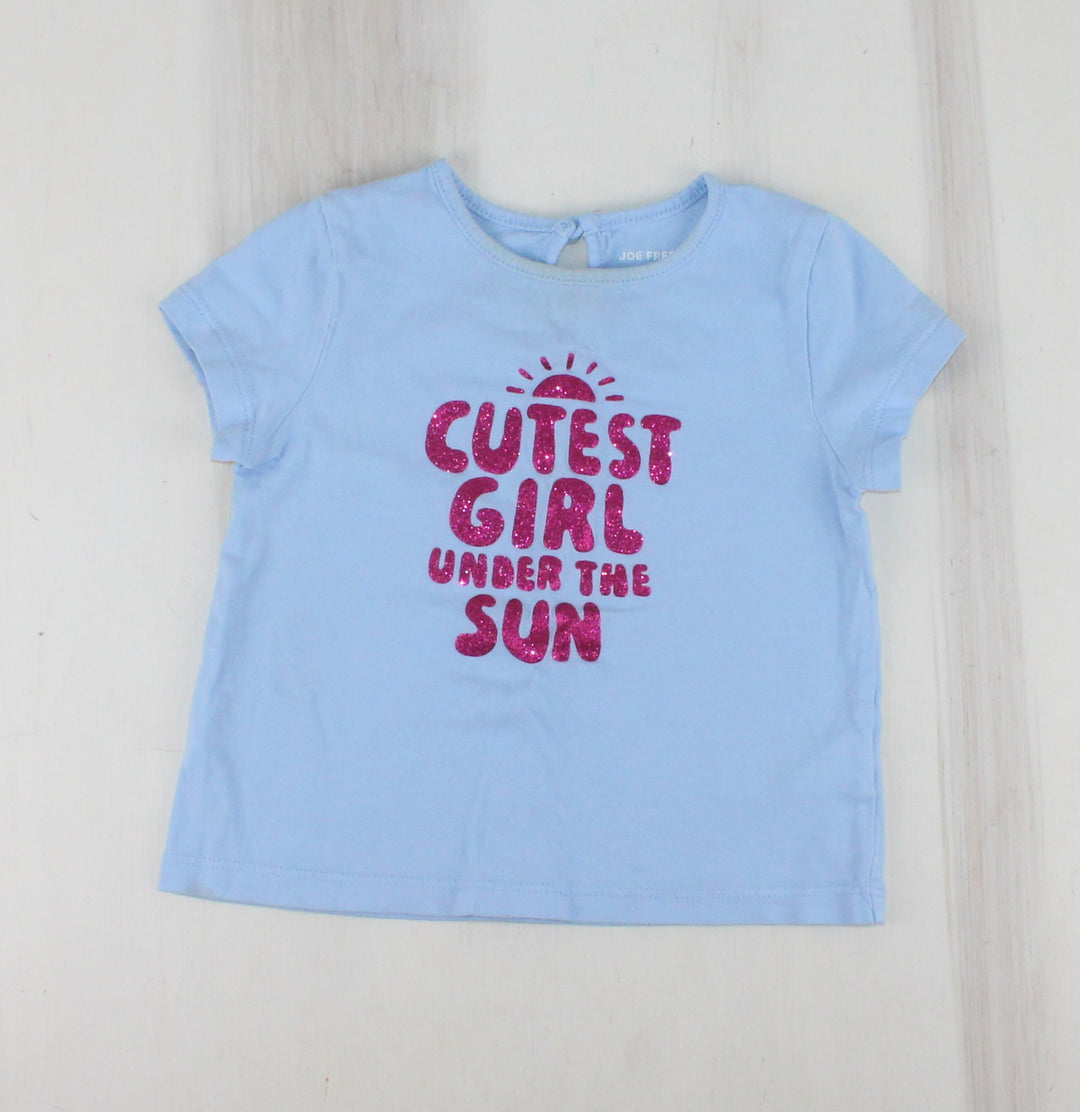 JOE FRESH CUTEST GIRL TSHIRT 12-18M PRE-LOVED