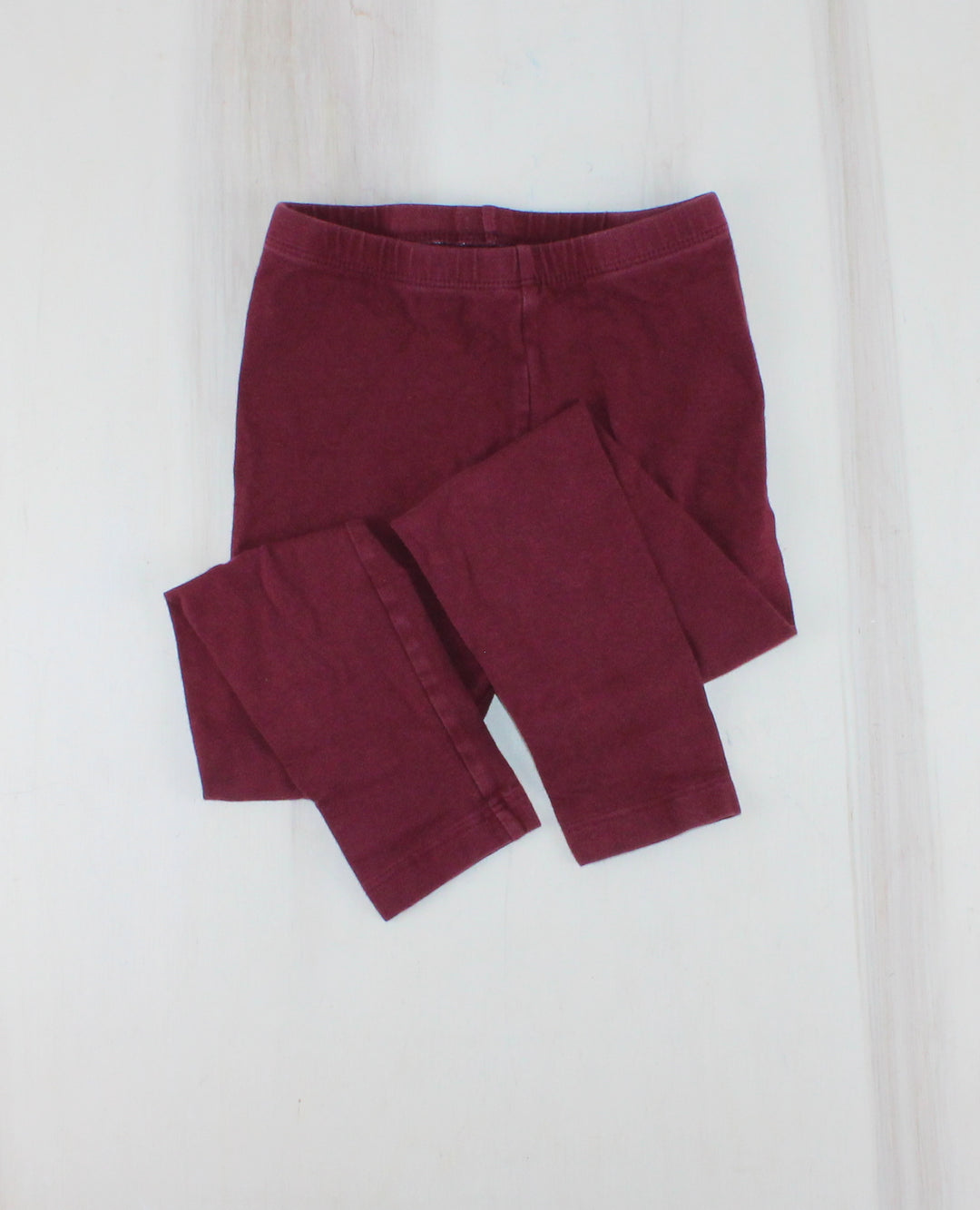 OLD NAVY MAROON LEGGINGS 5Y PRE-LOVED