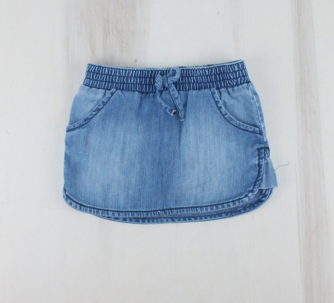 OLD NAVY BLUE DENIM SKORT 12-18M PRE-LOVED