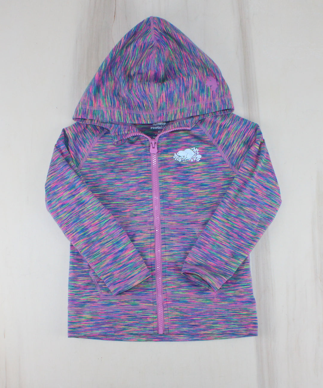 ROOTS ATHLETIC HOODED SWEATER 4Y PRE-LOVED