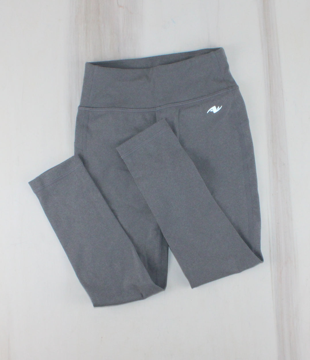 ATHLETIC WORKS GREY LEGGINGS 4-5Y PRE-LOVED