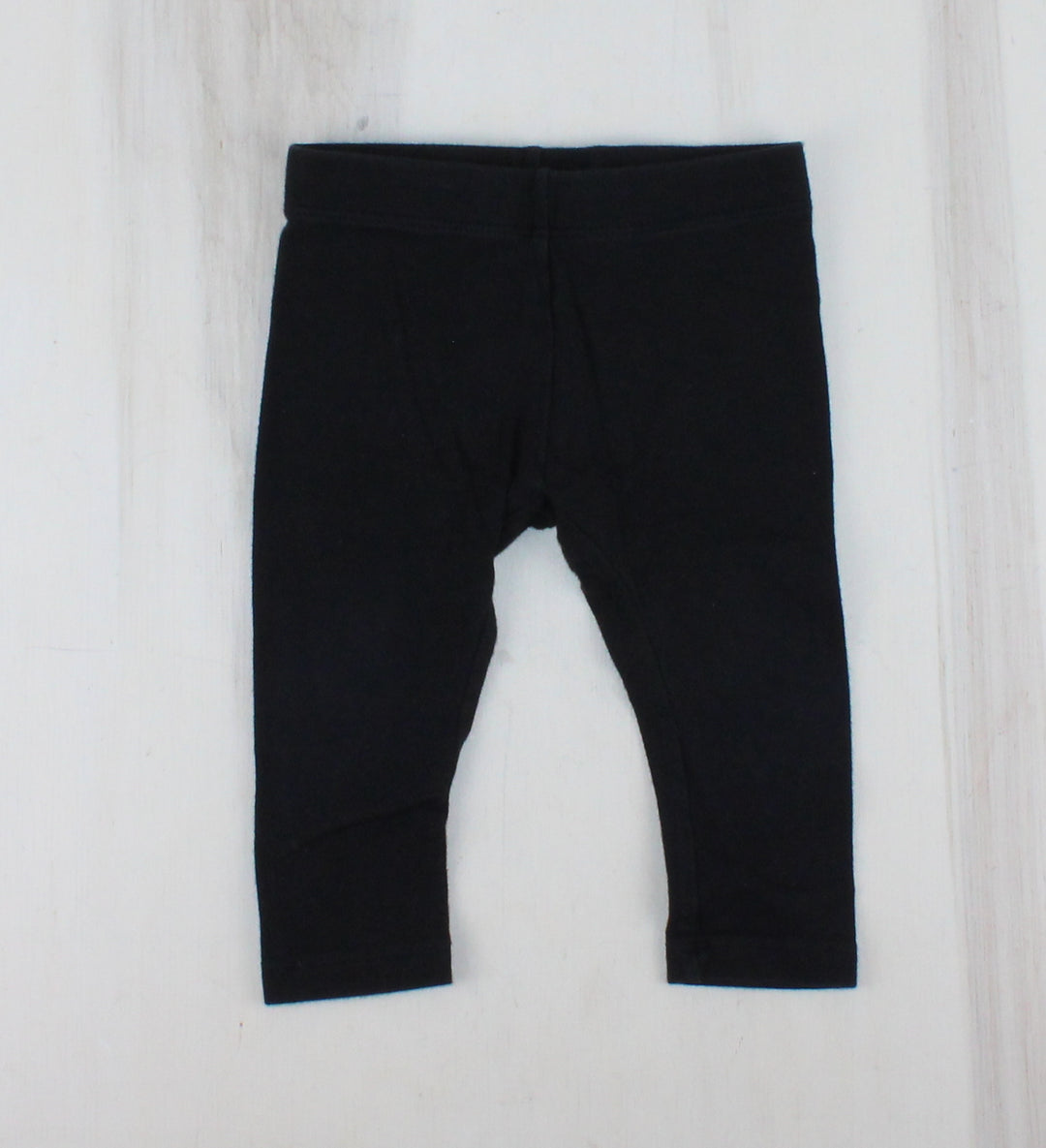 GEORGE BLACK LEGGINGS 6-12M PRE-LOVED