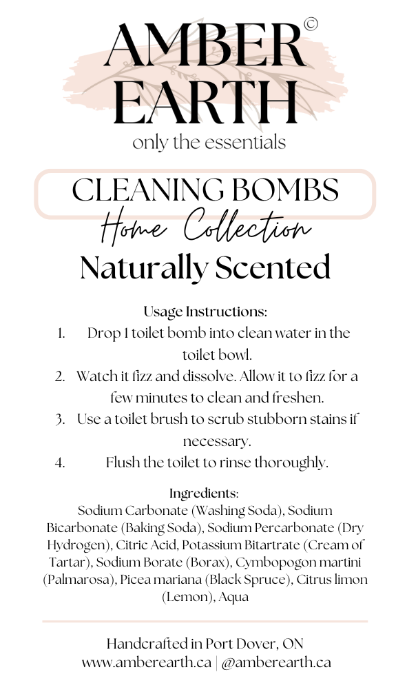 Amber Earth Essentials, Cleaning Bombs - Naturally Scented (Refillery)