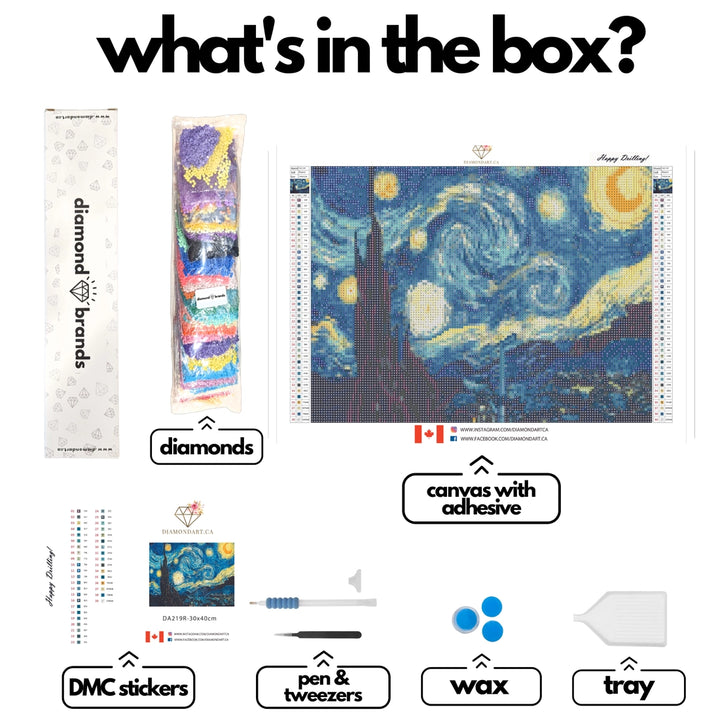 Diamond Brands, Diamond Art Kits - Starry Night