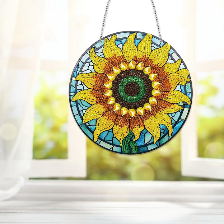 Diamond Brands, Sunflower Window Sun Hanging Diamond Art Kit