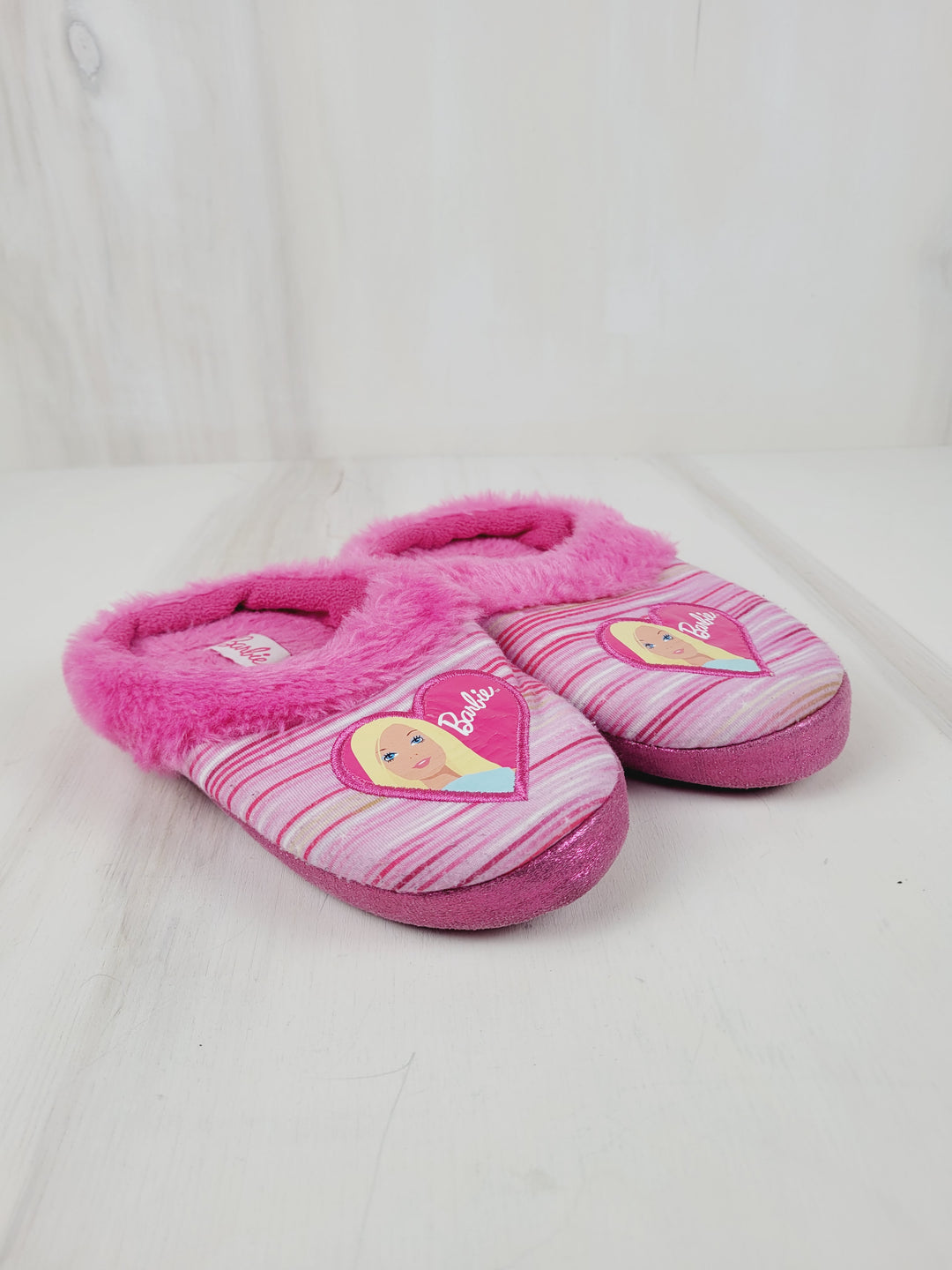 BARBIE SLIPPERS SIZE KIDS SMALL PRE-LOVED