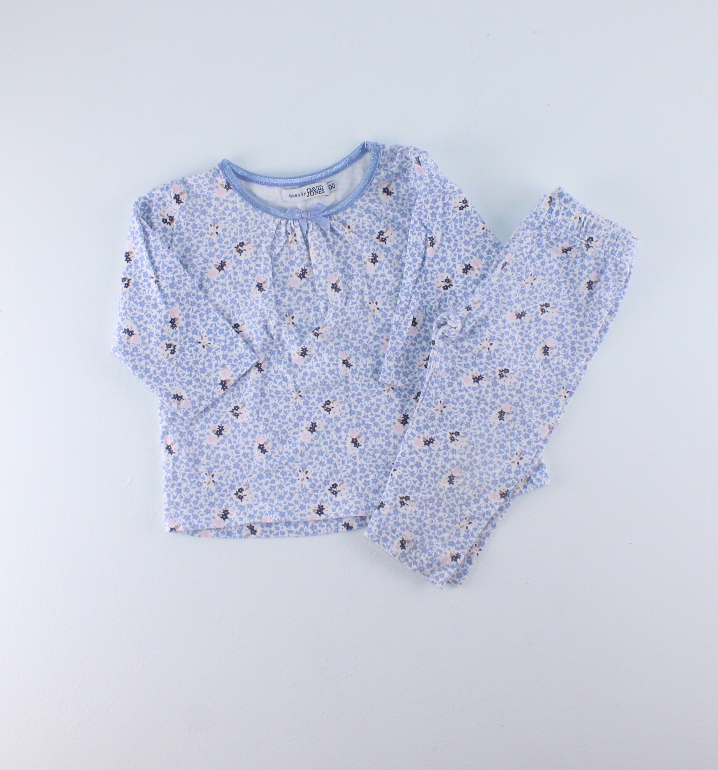 DAVID JONES BLUE PJS SIZE 00 (6M) EUC – Betty's Marketplace